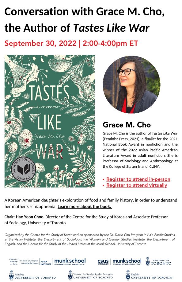 Tastes Like War by Grace M. Cho Tastes Like War by Grace M. Cho
