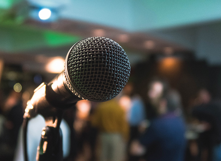 Microphone with a shallow depth of field